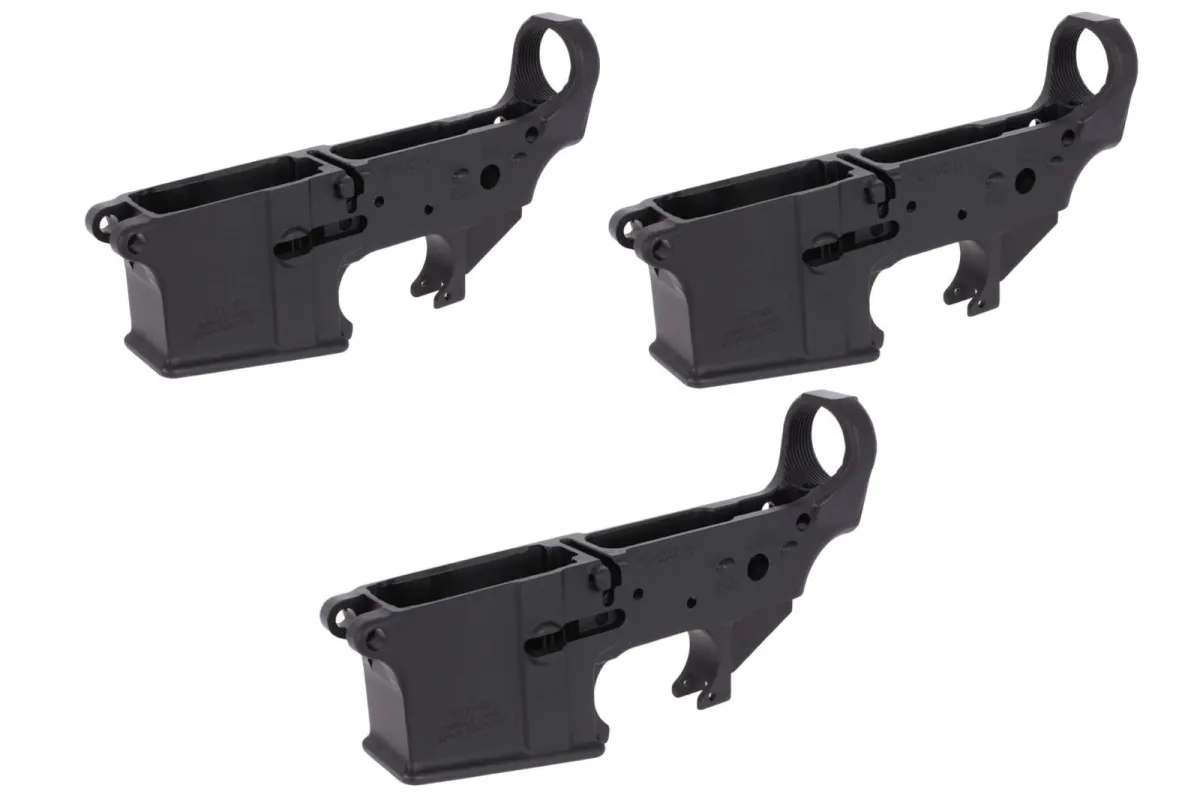 Anderson Manufacturing Anderson Stripped Lower Receiver – No Logo (3 Pack) - Lower Receiver for AR-15 - view 2