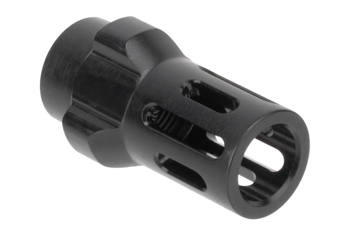 Angstadt Arms 3-Lug 9mm Flash Hider - 1/2x28 - Muzzle Device for AR-15 - view 1