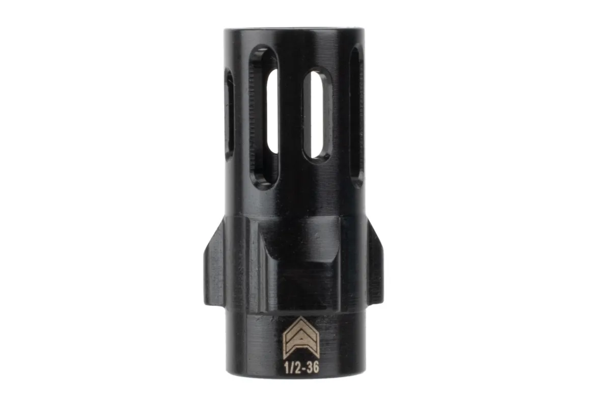 Angstadt Arms 3-Lug 9mm Flash Hider - 1/2x36 - Muzzle Device for AR-15 - view 2