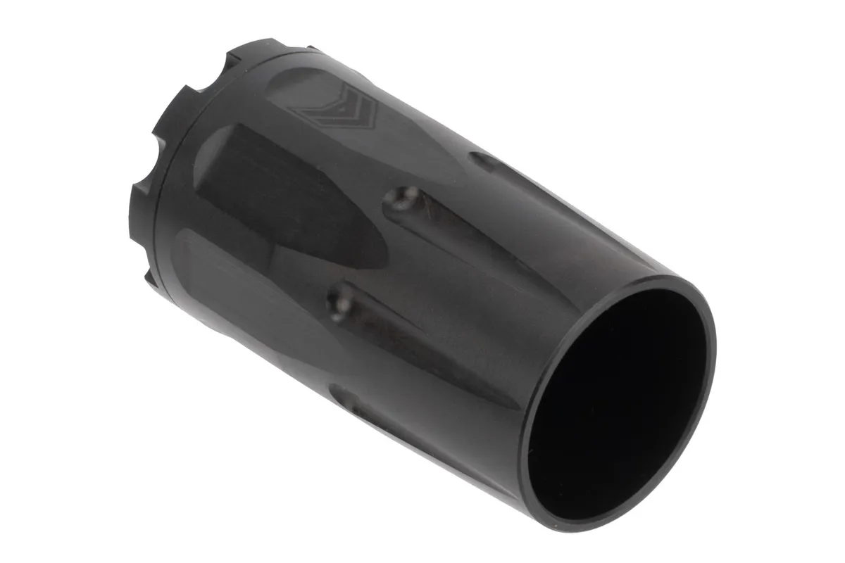Angstadt Arms Blastwave 9mm Blast Diverter w/ 3 Lug Attachment, Black Nitride - AA093LBC01 - Muzzle Device for AR-15 - view 3