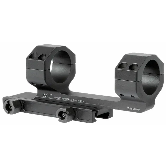Midwest Industries AR-15 G2 30mm Scope Mount 20 MOA Black - Optic Mount - view 1