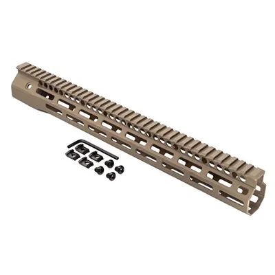 Troy Industries Ar .308 Special Ops Battlerails High Profile M-Lok - 15'''' Special Ops Battlerail High Profile M-Lok Fde - Handguard for AR-15, vista 1