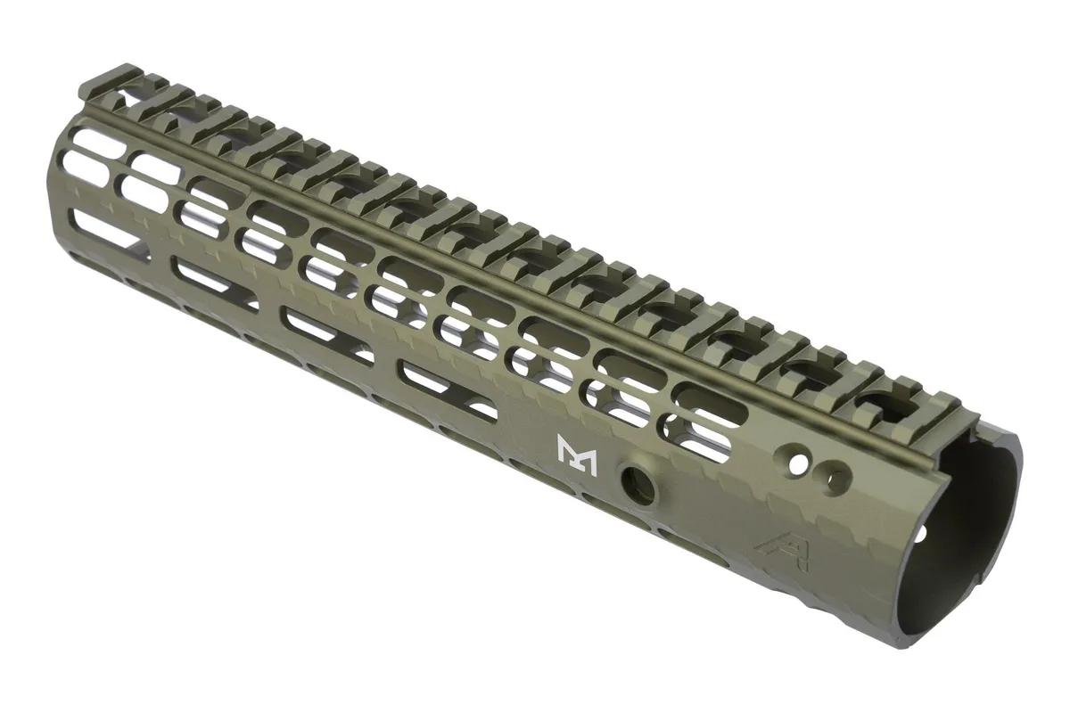 Aero Precision AR15 10.7" Enhanced M-LOK Handguard, Gen 2 - OD Green Anodized - Handguard for AR-15 - view 3