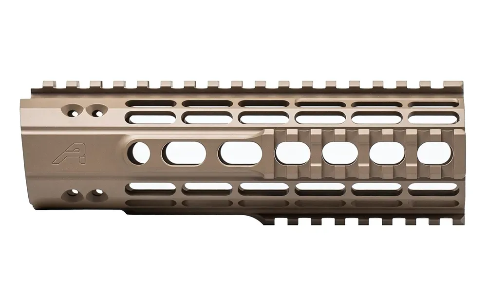 Aero Precision AR15 7.3" Enhanced Quad Rail Handguard, Gen 2 - FDE Cerakote - Handguard for AR-15, vista 1
