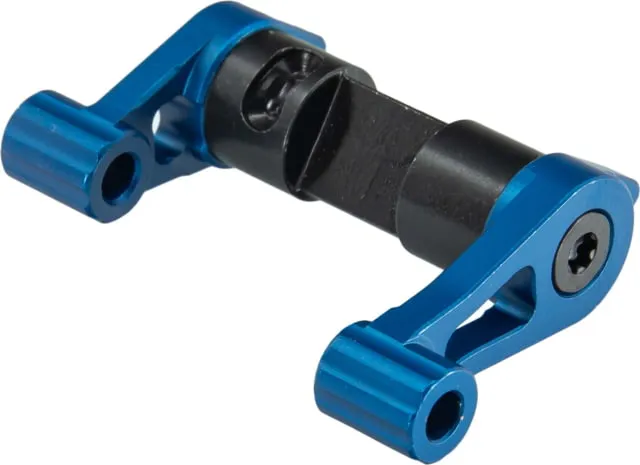 Armaspec Fulcrum 45/90 Degree Short/Full Throw Ambidextrous Safety Selector Blue - Safety for AR-15, vista 1