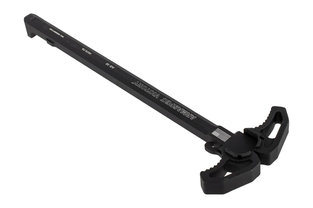 Armaspec Victory, AR-10 Charging Handle, Ambidextrous, Black - Charging Handle for AR-15, vista 2