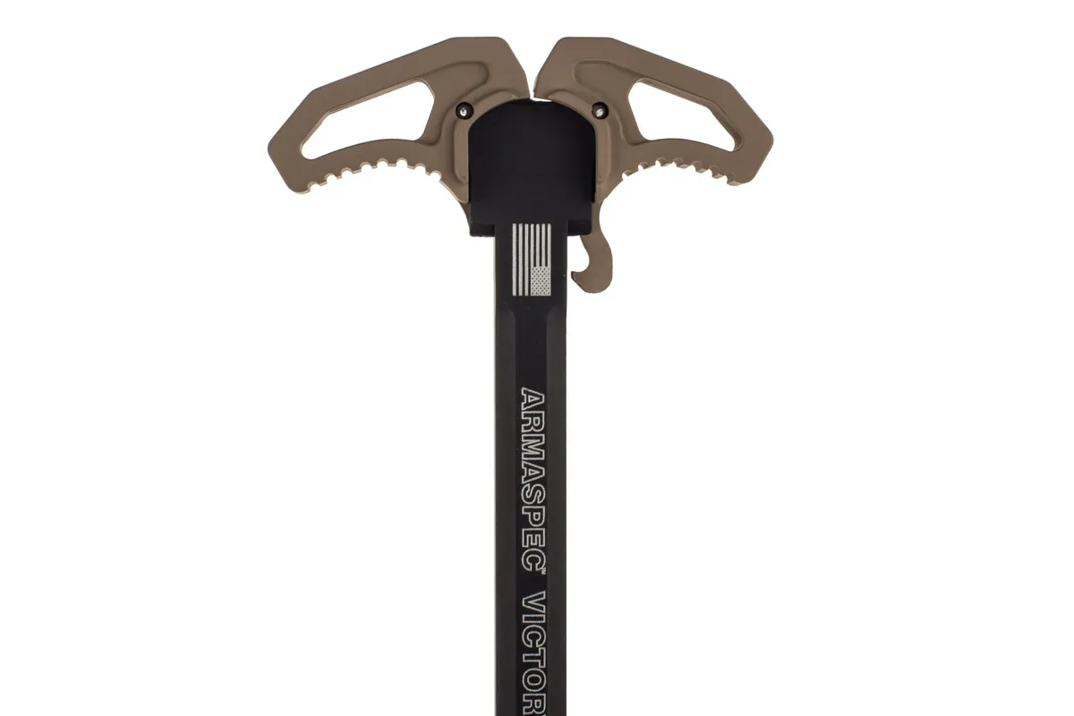 Armaspec Victory, Flat Dark Earth - Charging Handle for AR-15, vista 3
