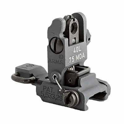 A.r.m.s.,inc Ar-15 Flip-Up Adjustable 40l Low Profile Rear Sight Black - Rear Sight for AR-15 - view 1