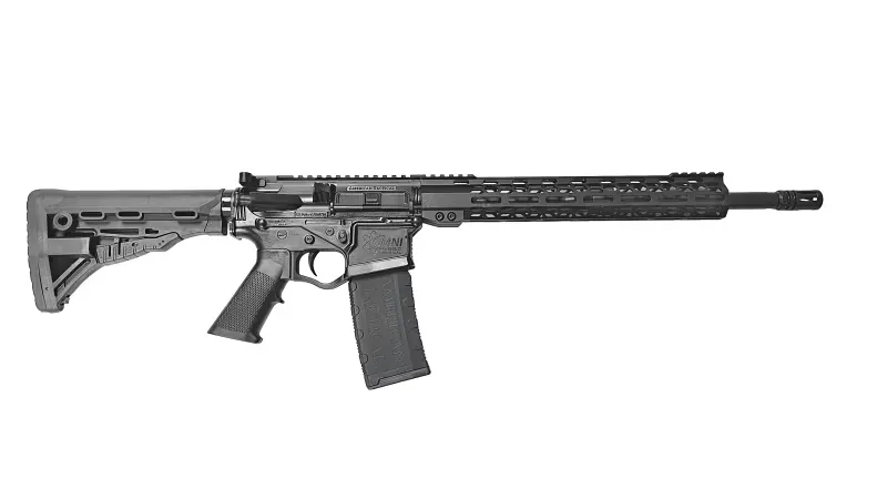 American Tactical ATI OMNI HYBRID MAXX Rifle, 5.56 Nato, 16" BBL,13" MLOK Free Float Rail, 6 Position Stock, A2 Comp,1 in 8 twist, 30 Round Mag, - Complete Rifle, vista 1