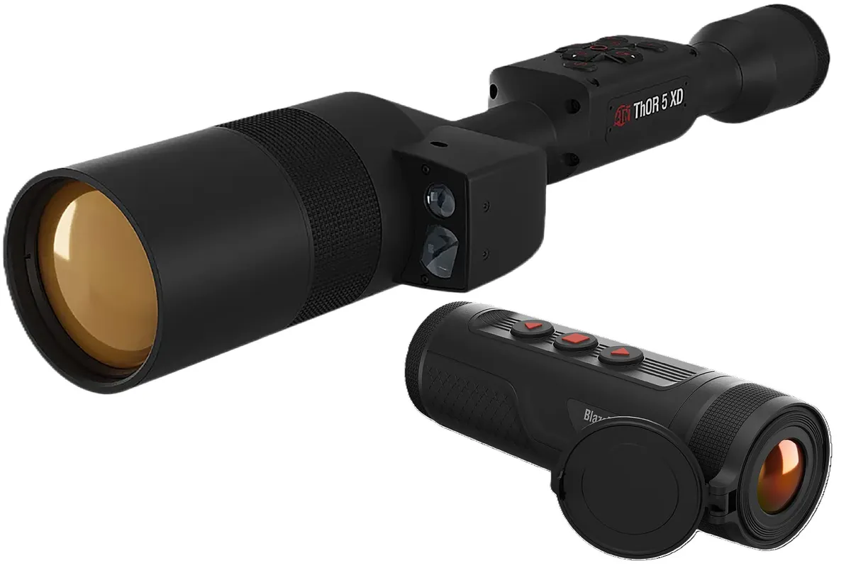 ATN ThOR 5 XD 4-40x LRF 1280x1024 12m Thermal Riflescope + BlazeTrek 619 640x512 Viewer - Rifle Scope - view 1