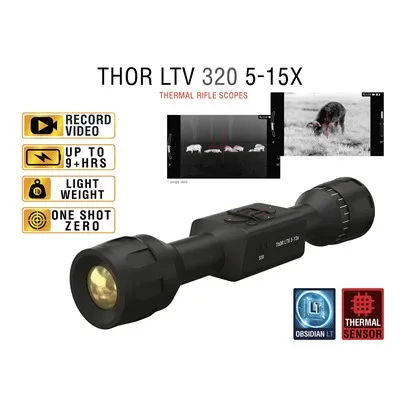 ATN Thor Ltv 5-15x Thermal Rifle Scope - 5-15x Thor-Ltv 320x240 12-Micron Thermal Rifle Scope - Rifle Scope, vista 1