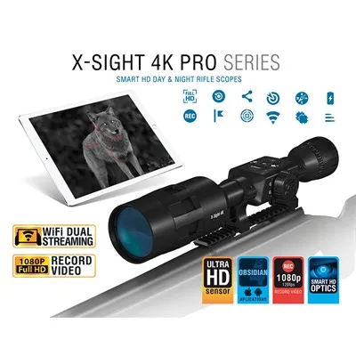 ATN X-Sight 4k Pro 3-14x Smart Day/Night Rifle Scope - X-Sight 4k Pro 3-14x Smart Day/Night Scope Mo Elemants Terra - Rifle Scope - view 1