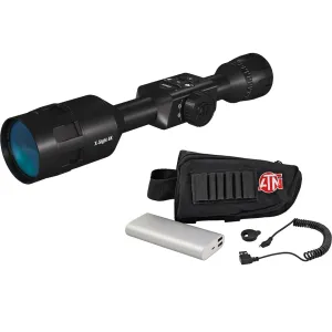 ATN X-Sight 4K Pro Series Smart HD Digital Day/Night Rifle Scope 3-14x with HD Video Recording, Wi-Fi, GPS, Smooth Zoom, Smartphone Control via iOS or Android app Matte Black - Rifle Scope, vista 1