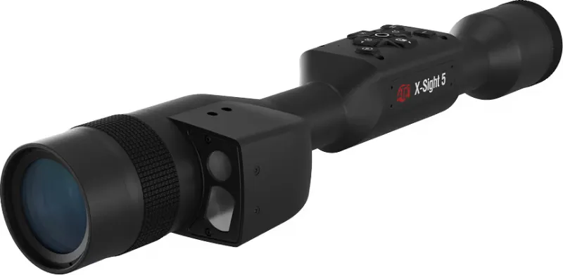 ATN X-Sight 5 3-15x UHD Smart HD Digital Day/Night Rifle Scope with Built-In Laser Rangefinder Matte Black - Rifle Scope, vista 1