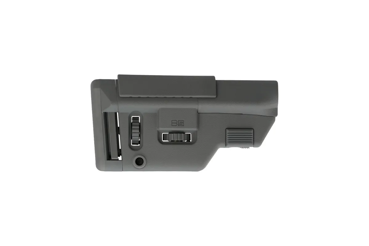B5 Systems Ar-15 Collapsible Precision Stock - Wolf Gray - Stock & Brace for AR-15 - view 2