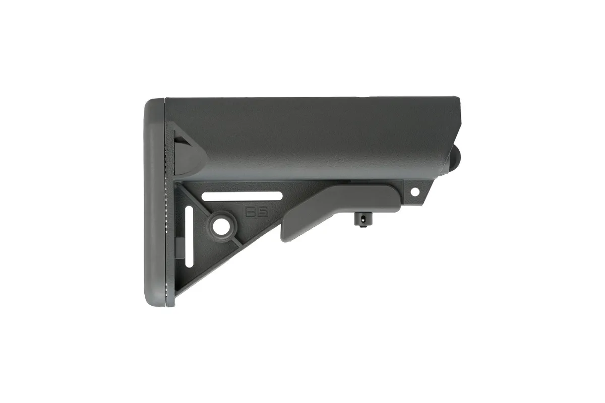 B5 Systems Ar-15 Enhanced Sopmod Stock Collapsible Mil-Spec Gray - Stock & Brace for AR-15 - view 2