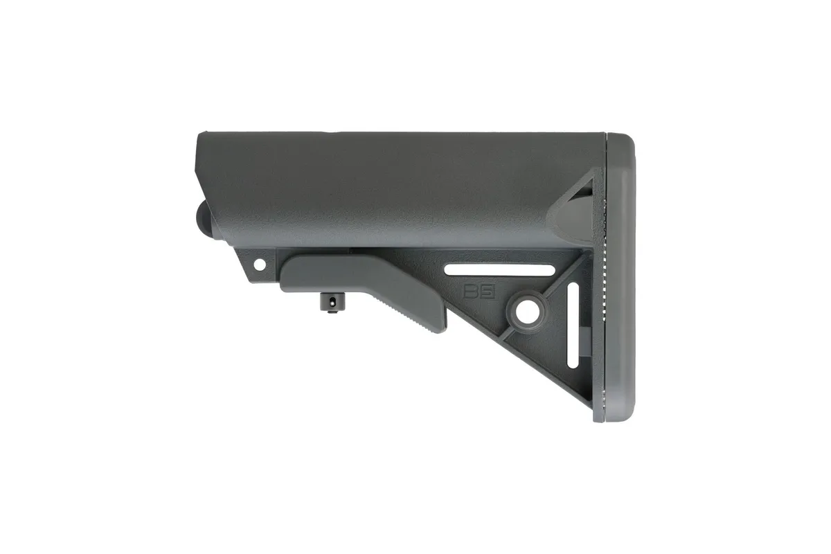 B5 Systems Ar-15 Enhanced Sopmod Stock Collapsible Mil-Spec Gray - Stock & Brace for AR-15 - view 1