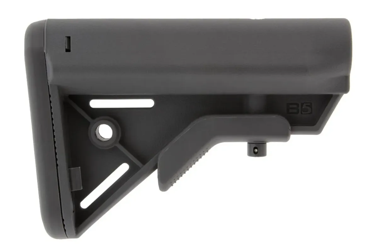 B5 Systems Ar-15 Sopmod Bravo Stock Collapsible Mil-Spec Gray - Stock & Brace for AR-15 - view 1