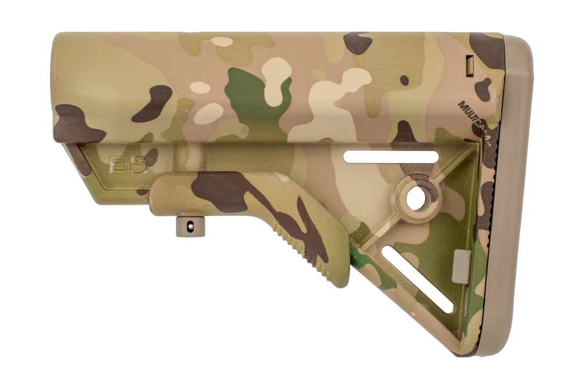 B5 Systems Ar-15 Sopmod Bravo Stock Collapsible Mil-Spec Multi-Cam - Stock & Brace for AR-15 - view 2