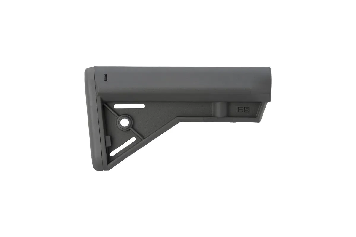 B5 Systems Bravo-C Fixed Mil-Spec Stock - Wolf Grey - Stock & Brace for AR-15 - view 2