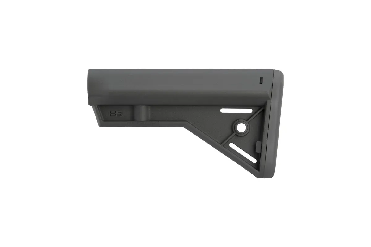 B5 Systems Bravo-C Fixed Mil-Spec Stock - Wolf Grey - Stock & Brace for AR-15 - view 1