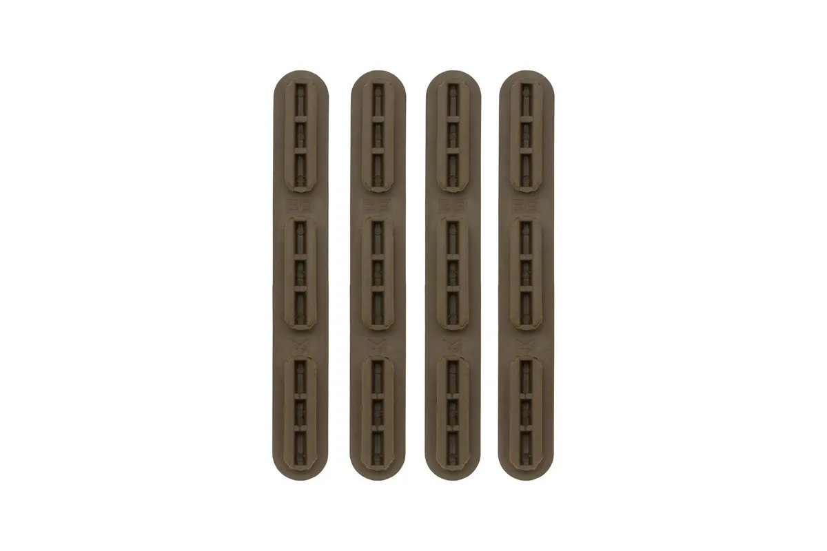 B5 Systems Rail Covers, 4 Pack, Fits M-LOK Rails, Matte, Coyote Brown - Handguard for AR-15 - view 2