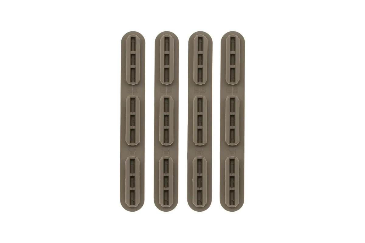 B5 Systems Rail Covers, 4 Pack, Fits M-LOK Rails, Matte, Flat Dark Earth - Handguard for AR-15 - view 2
