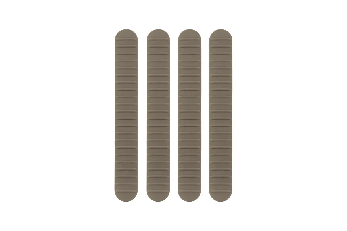 B5 Systems Rail Covers, 4 Pack, Fits M-LOK Rails, Matte, Flat Dark Earth - Handguard for AR-15 - view 1