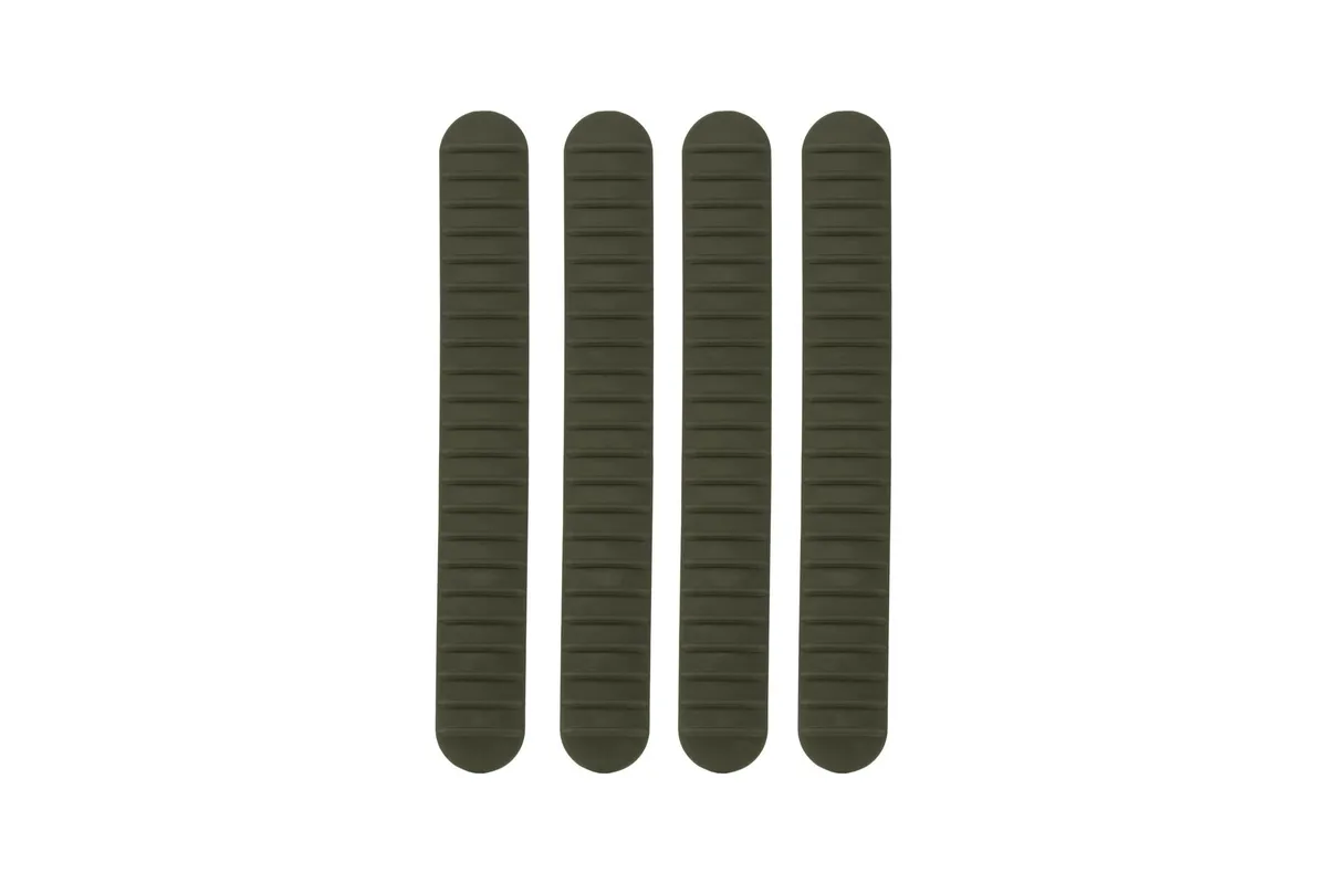 B5 Systems Rail Covers, 4 Pack, Fits M-LOK Rails, Matte, Olive Drab Green - Handguard for AR-15 - view 1