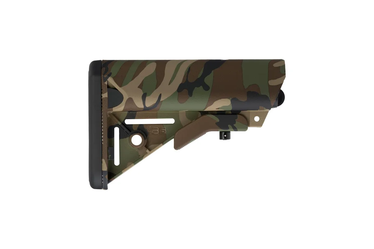 B5 Systems SOPMOD Enhanced Stock, Woodland Camo - SOP-1188 - Stock & Brace for AR-15 - view 2