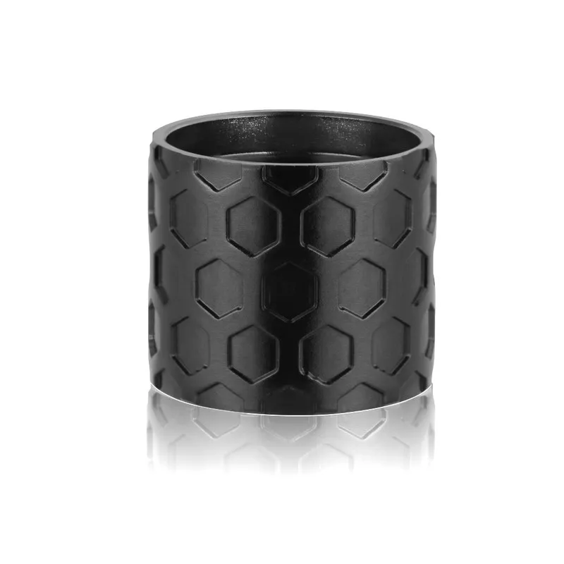 Backup Tactical 1/2x28 RH .223 Rem Rifle Thread Protector With Honeycomb Pattern, Black - HCOMB-BLK223 - Muzzle Device for AR-15 - view 1