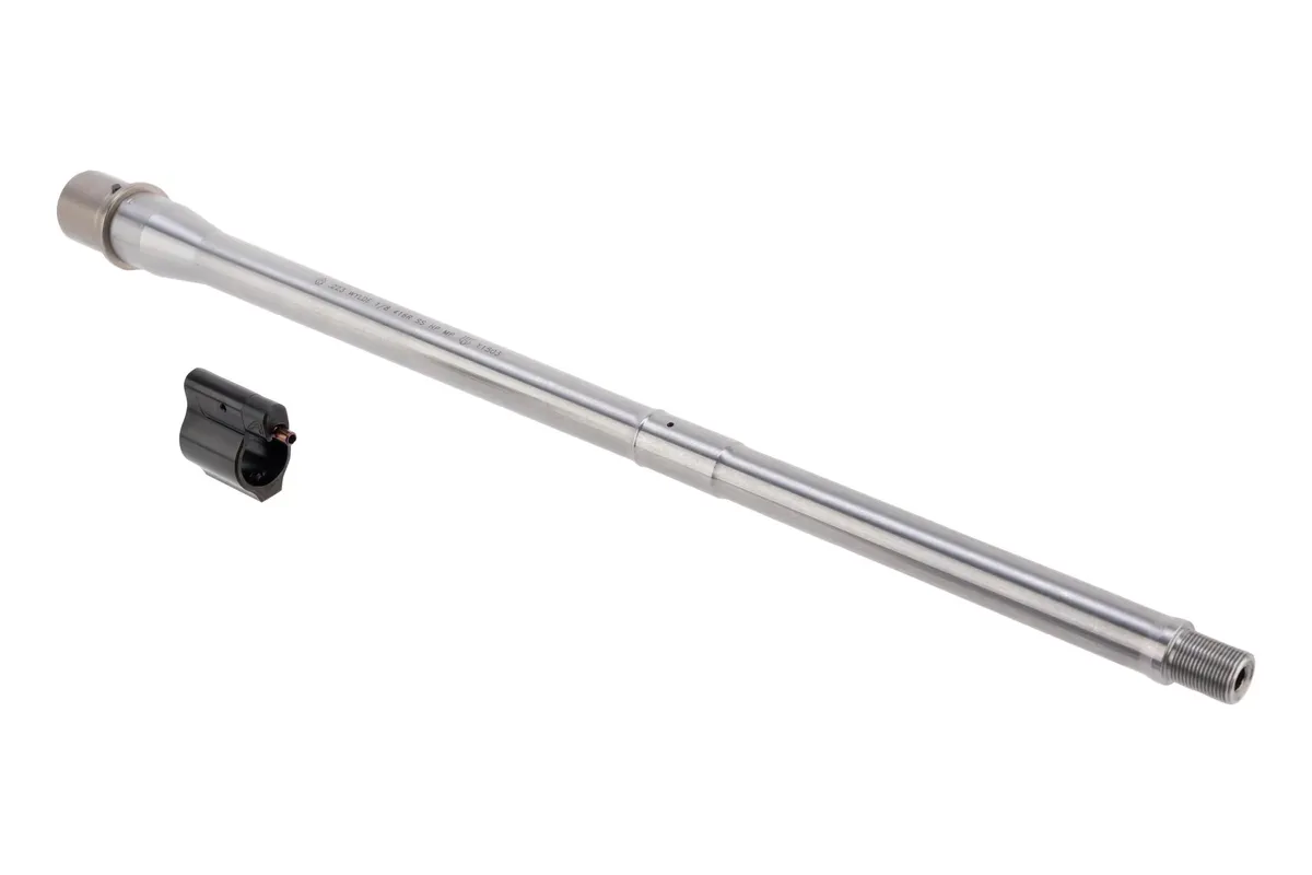 Ballistic Advantage 16" .223 Wylde Mid-Length Hanson Profile Barrel - Premium Series SS with Aero Precision Adjustable Gas Block - Barrel for AR-15, vista 1