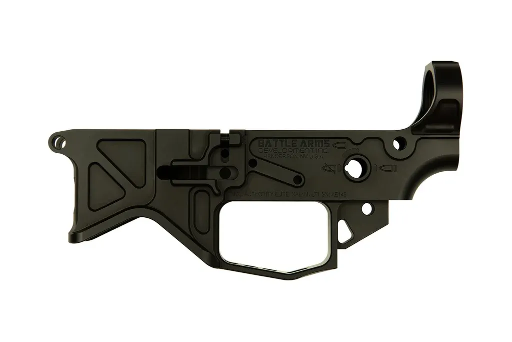 Battle Arms Development Battle Arms AUTHORITY ELITE Ambidexterious Lower 7075-T6 Billet Lower Receiver - Black Anodized Finish - Lower Receiver for AR-15 - view 1