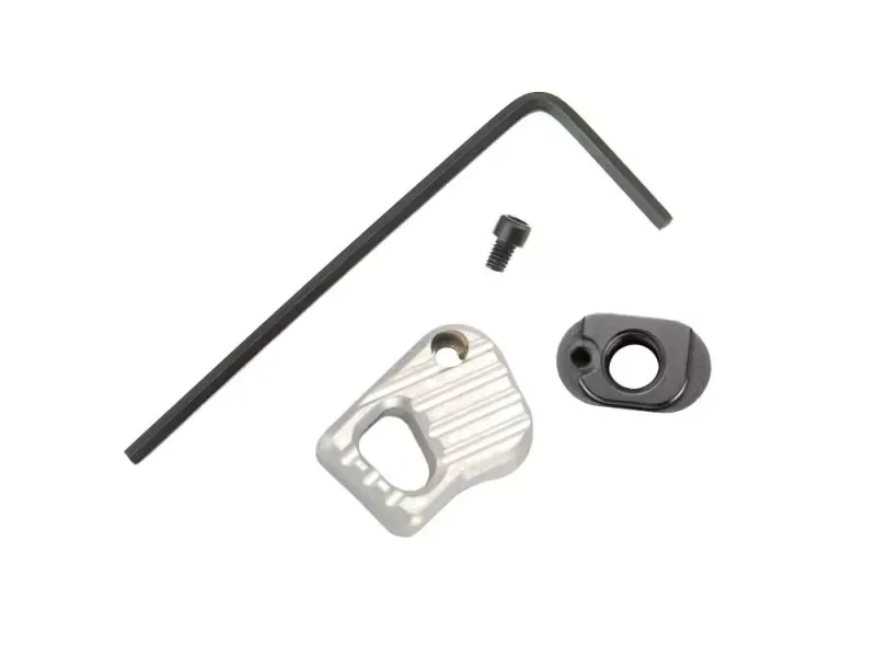 Battle Arms Development Enhanced Modular Ar-15 Magazine Release - Silver - Magazine Release for AR-15 - view 2