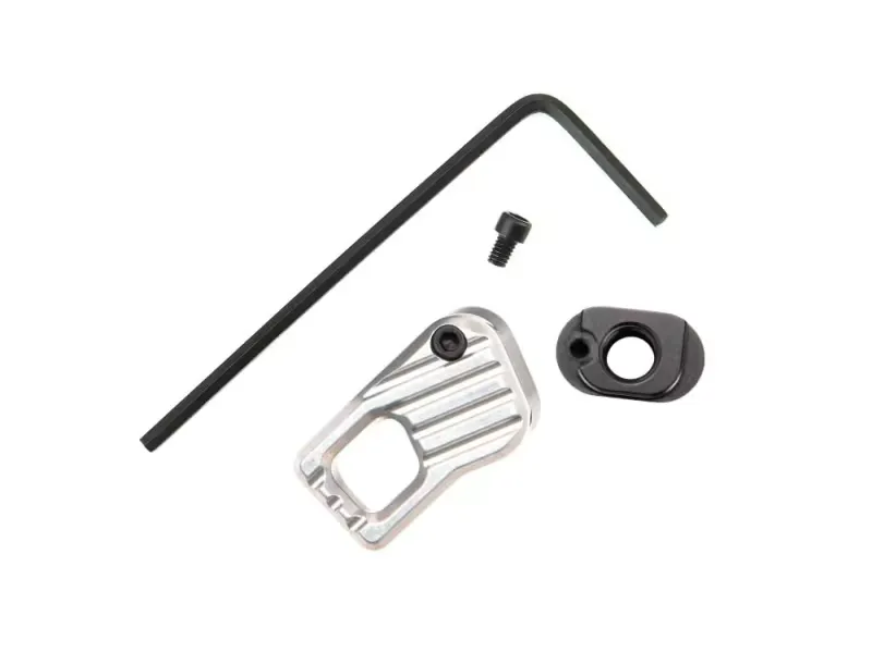 Battle Arms Development, Inc. Enhanced Modular Magazine Release, Large, Anodized Finish, Clear BAD-EMMR-L-C - Magazine Release for AR-15, vista 1
