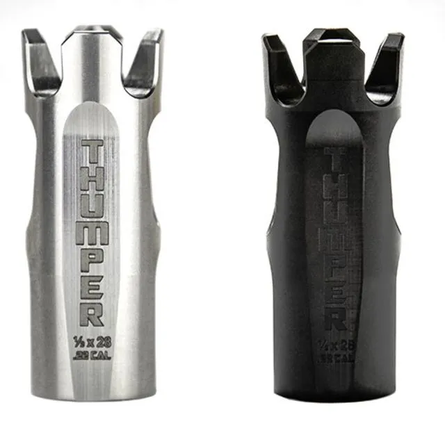 Battle Arms Development Battle Arms Thumper Muzzle Brake, Black Finish, 1/2X28 Threads - Muzzle Device for AR-15, vista 1