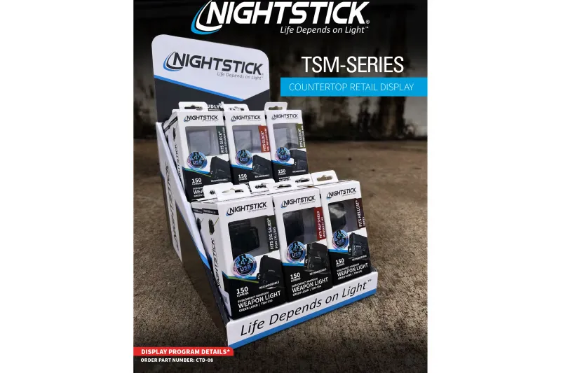 Bayco Nightstick CTD08 Counter Display 12 TSM Weapon Light w/Green Laser - Light - view 1