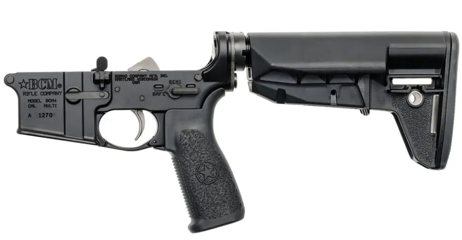 Bravo Company BCM BCM4 Mod-2 SOPMOD AR-15 Complete Lower Receiver Anodized Black - Lower Receiver for AR-15 - view 1