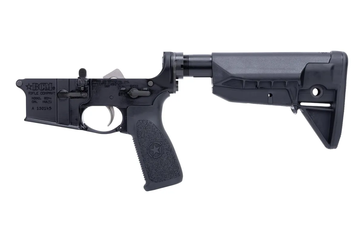 Bravo Company BCM MK2 RMS-M1T0 Mod-0 SOPMOD AR-15 Complete Lower Receiver Anodized Black - Lower Receiver for AR-15 - view 3