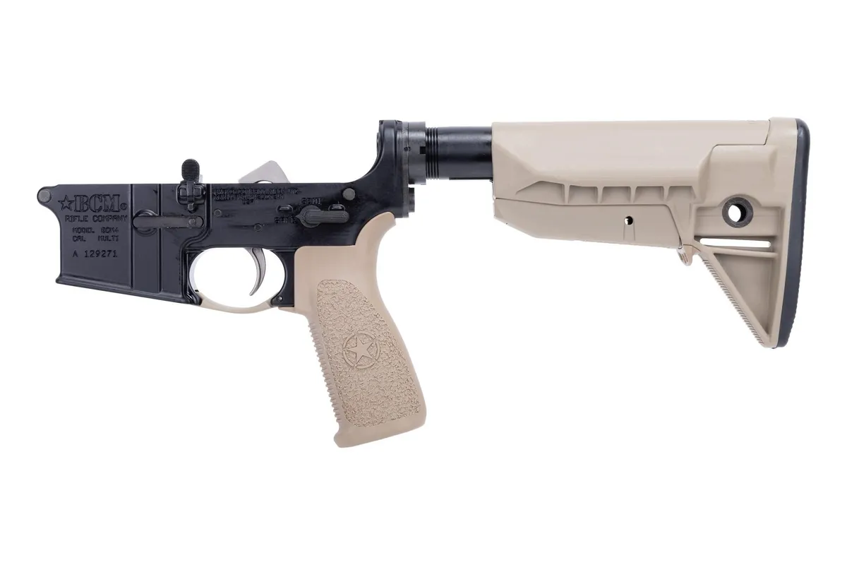 Bravo Company BCM MK2 RMS-M1T0 Mod-0 SOPMOD AR-15 Complete Lower Receiver Anodized Flat Dark Earth - Lower Receiver for AR-15 - view 3