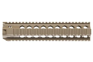 Bravo Company BCM® QRF-10 (Quad Rail Free Float Handguard) Flat Dark Earth - Handguard for AR-15, vista 1
