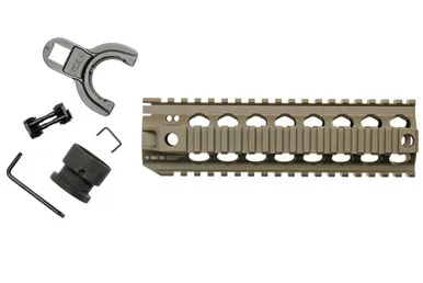 Bravo Company BCM® QRF-8 (Quad Rail Free Float Handguard) Flat Dark Earth - Handguard for AR-15, vista 1
