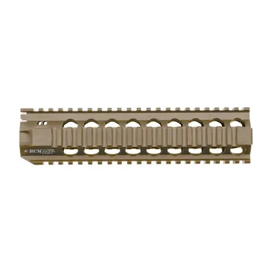 Bravo Company BCM® QRF-9 (Quad Rail Free Float Handguard) Flat Dark Earth - Handguard for AR-15, vista 1
