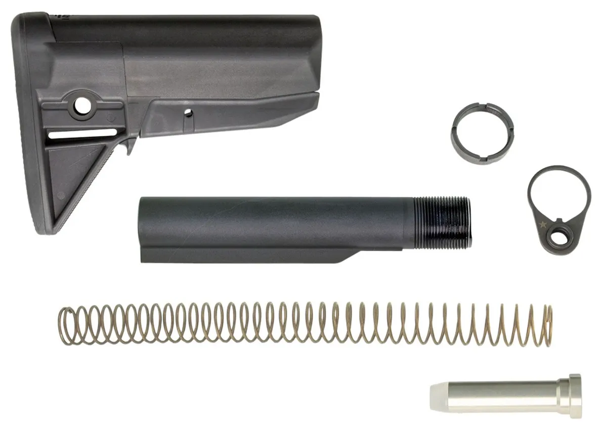 Bravo Company BCMGunfighter AR-15 Stock Kit, Black Synthetic - BCM-GFSK-MOD-0-BLK - Stock & Brace for AR-15, vista 2