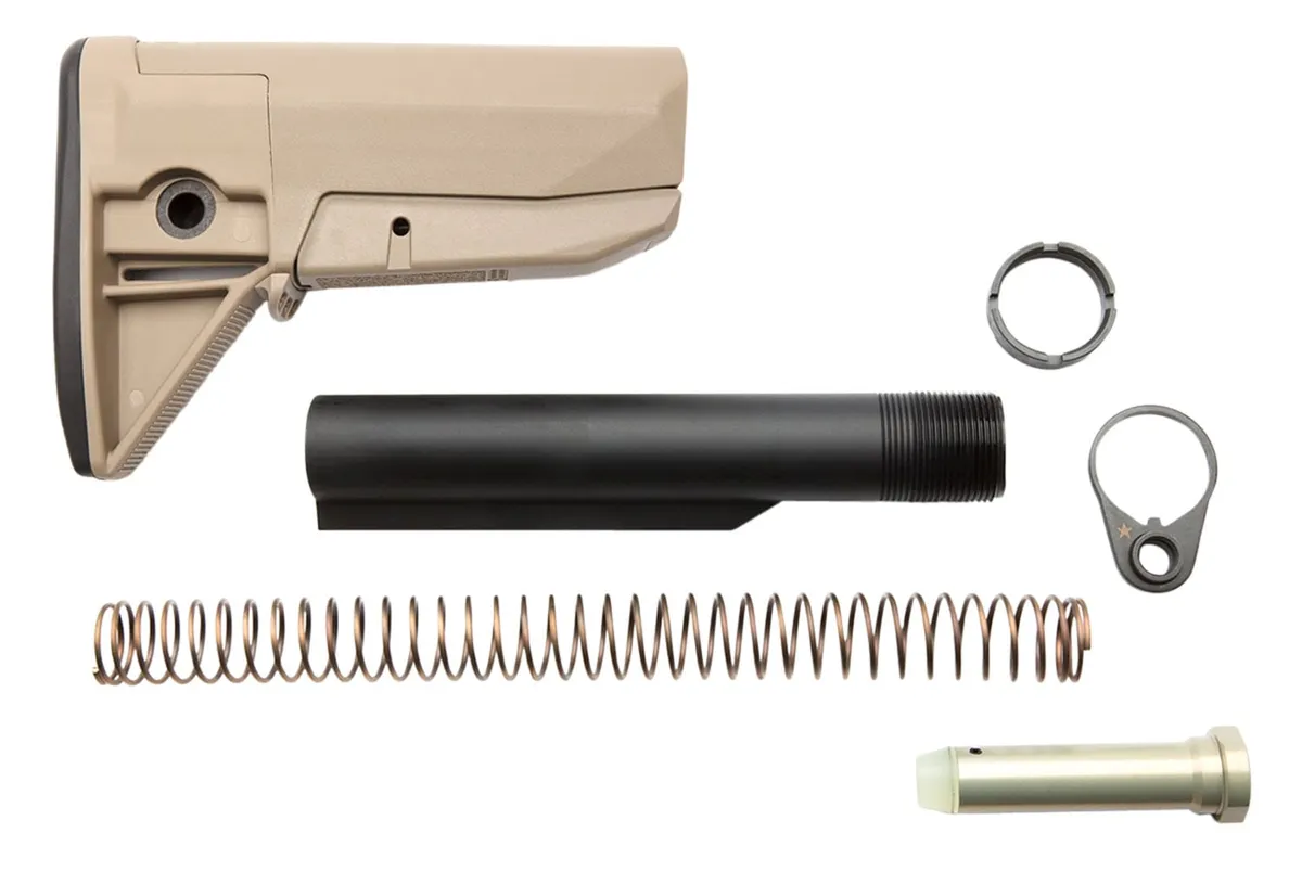 Bravo Company BCMGunfighter AR-15 Stock Kit, Black Synthetic - BCM-GFSK-MOD-0-BLK - Stock & Brace for AR-15 - view 1