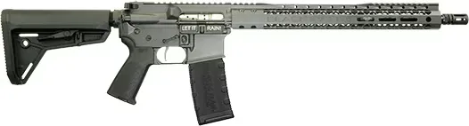 Black Rain Ordnance BROSSPSMK Spec15 SSP 30+1 16", Smoke, 15" Slim M-LOK, Magpul Grip/Carbine Stock - Complete Rifle, vista 1