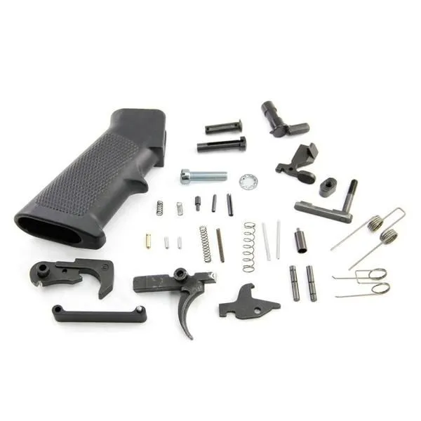 Black Rain Ordnance Lower Parts Kit GI Trigger Black - Lower Receiver for AR-15, vista 1