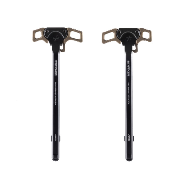 Blackout Defense Stryker Ambi Gas-Deflecting Charging Handle Left-Hand Deflection Standard Lever Burnt Bronze Burnt Bronze CHG15LFSTNDARDBB - Charging Handle for AR-15, vista 1