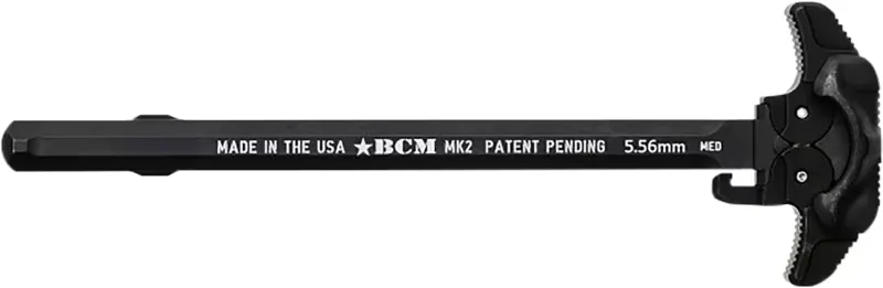 Bravo Company BCM GFHMK2MED Ambidextrous MK2 Charging Handle Compatible w/ Mil-Spec AR-15 Black 7075 T-6 Aluminum - Charging Handle for AR-15 - view 2