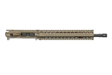 Bravo Company BCM® MK2 Standard 14.5" Mid Length Complete Upper Receiver Group w/ QRF-12 Handguard - FDE - Upper Receiver for AR-15, vista 1